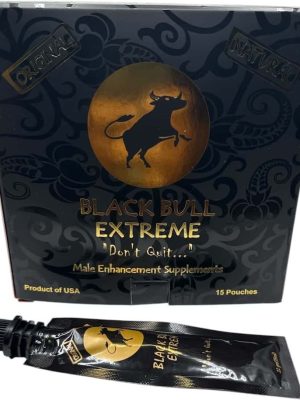 12Pcs Extreme Black Bull Honey For Men