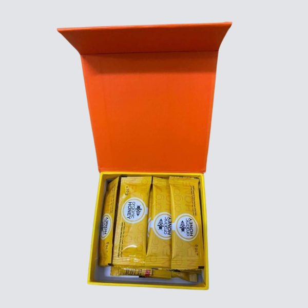 Organic Natural Honey infused with Natural Jelly, Honey Bee Pollen & 100% Mixed Natural Herbs (Large Pack of 24 Sachets 10Gram Each) Organic Natural Honey (Large Pack of 24 Sachets 10Gram Each)